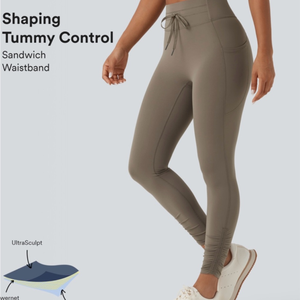 HALARA ultrasculpt high waisted tummy control yoga leggings with pockets